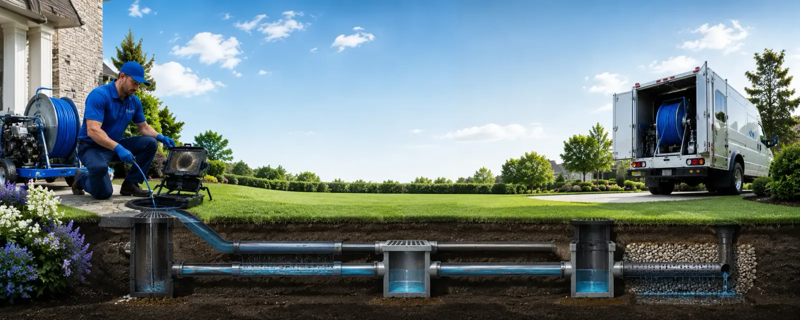 Outdoor drain cleaning information for Mcroberts, KY